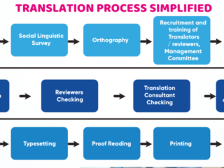 Stages in the translation process